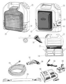 Part Location Diagram of 2ADC102000 Dirt Devil Nozzle Tip